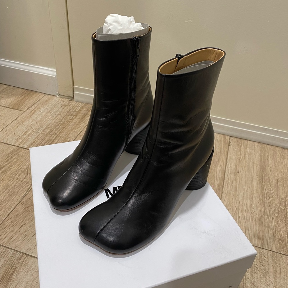 MM6 Maison Margiela Anatomic Leather Ankle Boots